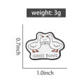 Cute Funny Goose Bumps Enamel Pins Custom Cartoon Animal Brooches Decorative Backpack Hat Lapel Badge Jewelry Accessories . 