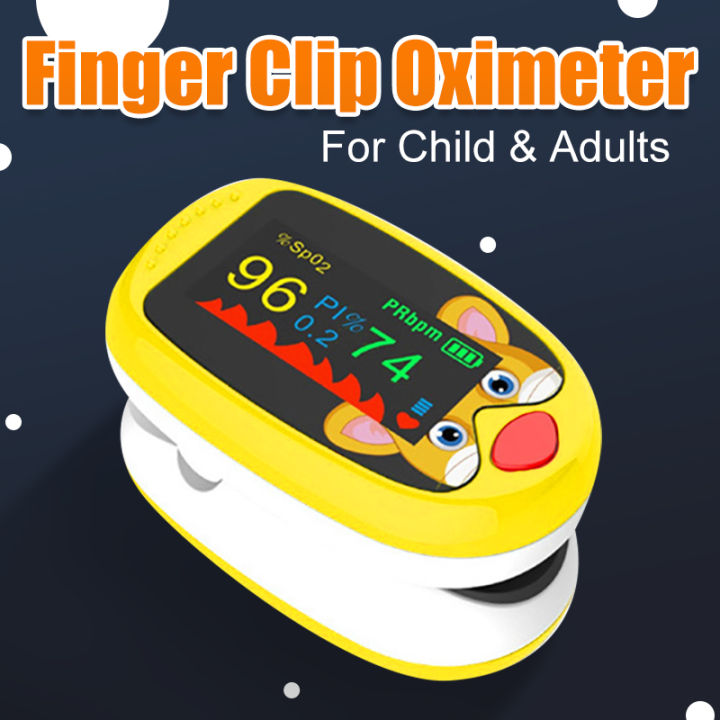 Rechargeable Child Finger Pulse Oximeter TFT Display Strap Lanyard ...