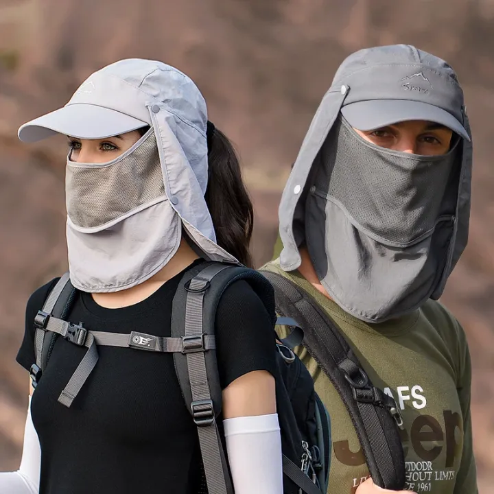 Men's%20Quick-Dry%20Hat%20with%20Detachable%20Face%20Mask%20and%20Neck%20Cover%20for%20Hiking%20Fishing%20Camping%20Breathable%20UV%20Protection%20Bucket%20Hat%20-%20Image%203