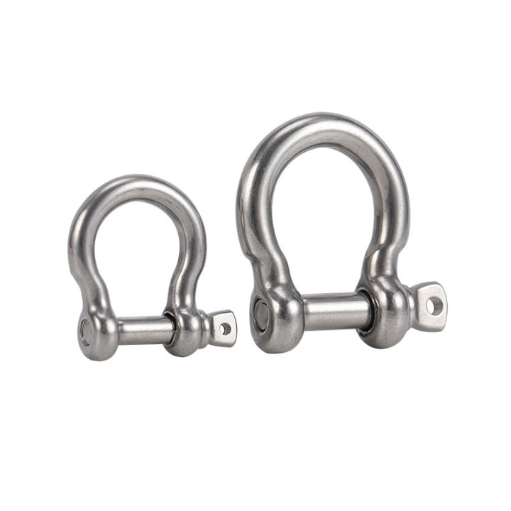 1/2PCS 304 Stainless Steel Rigging Shackle Hooks Bow Anchor Shackles ...