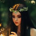1pc Fairy Flower Leaf Crown Elf Princess Headdress Elf Headdress Cosplay Halloween Costume Shooting Wedding. 