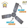 fan cover, waterproof fan cover,Ceiling Fan Blades & Motor Dust Proof Covers, 4 Pieces in 1 set

Random colour 

*Rate 140/-*
*Discount on Quantity*. 