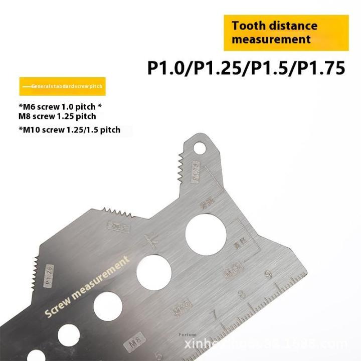 Screw Thread Pitch Gauge Ruler Measuring Tool Bolt Nut Metric Machining ...
