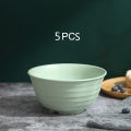 5 PCs wheat eco Bowl (17x8.5 cm) in a microwave pastel. 