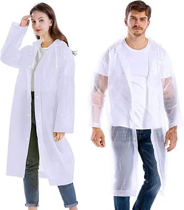 Raincoat High Quality Long Rain coat Lightweight 0.15mm Thick Travel Rain coat for men women