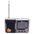 Portable Fm Radio - Usb /Tf Card Music Player With Double Torch Light. 