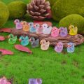 500-50pcs Luminous Mini Ducks Moss Microlandscape Miniature Duck Figurines Fairy Garden Access Home Decor Glow in The Dark home decoration item. 
