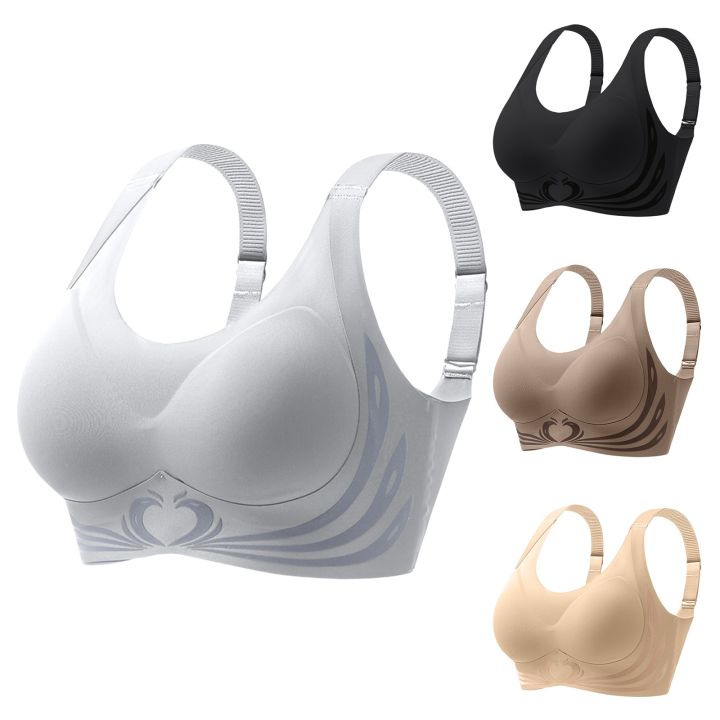 Plus%20Size%20Front%20Closure%20Bralette%20Comfortable%20Wireless%20Bra%20Soft%20Cup%20Lace%20Underwear%20Seamless%20Thin%20Strap%20Lightweight%20Camisole%20-%20Image%202