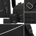 Waterproof Nylon Laptop Backpack With USB Charging Port For College University And Office Travel New Arrival Trendy Fashion Design. 