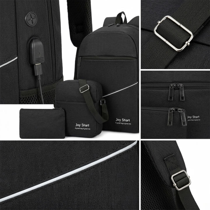 Waterproof%20Nylon%20Laptop%20Backpack%20With%20USB%20Charging%20Port%20For%20College%20University%20And%20Office%20Travel%20New%20Arrival%20Trendy%20Fashion%20Design%20-%20Image%203