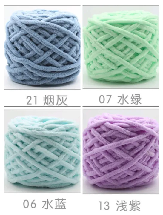100Gram%20Chunky%20Plush%20Yarns%20solid%20/%20multi%20color%20-%20Image%206