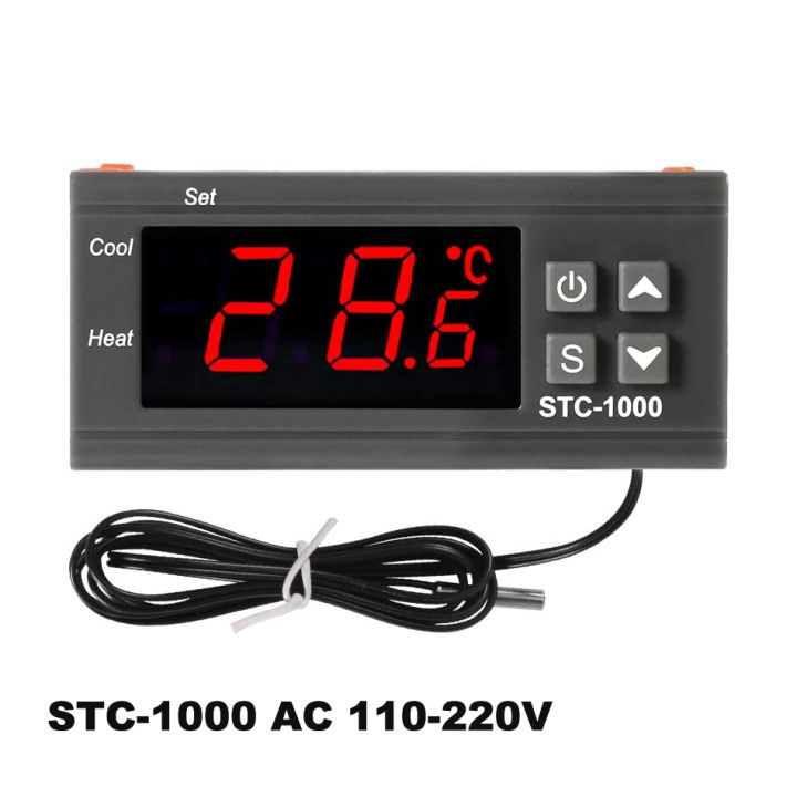 STC-1000 LED Digital Temperature Controller Thermostat for Incubator Refrigerator Thermoregulator Relay Heating Cooling 220V