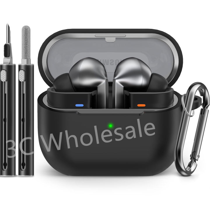 for samsung buds 3/galaxy buds3 pro case with cleaning kit silicone protective cover for galaxy buds 3/buds3 Pro with keychain