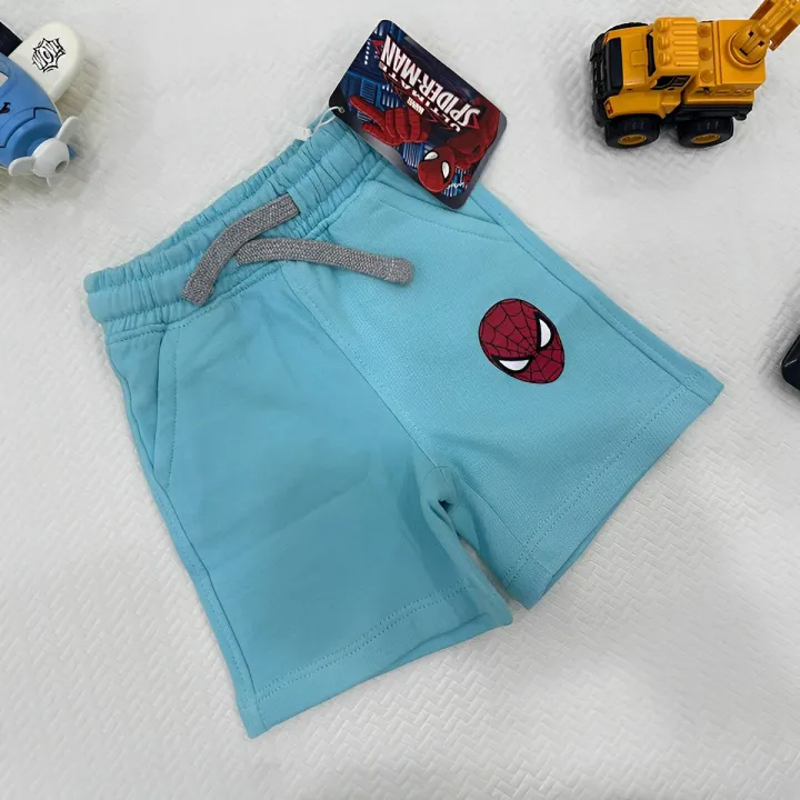 Kids Premium Spiderman Sky Blue Short Pant