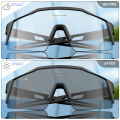 Kapvoe Photochromic Cycling Sunglasses for Men Cycl Glasses Mountain Bicycle Goggles Women Outdoor Sports Running UV400 Eyewear.