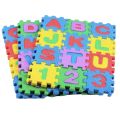 36 multicolored foam Mat, interlocking puzzle mat with removable alphabets letters and numbers. 