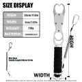 SAMOLLA Aluminum Alloy New Fishing Grip Pliers Accessories 18kg Spring scale 360 ° rotation Adjustable Grabber Tool Seawater. 