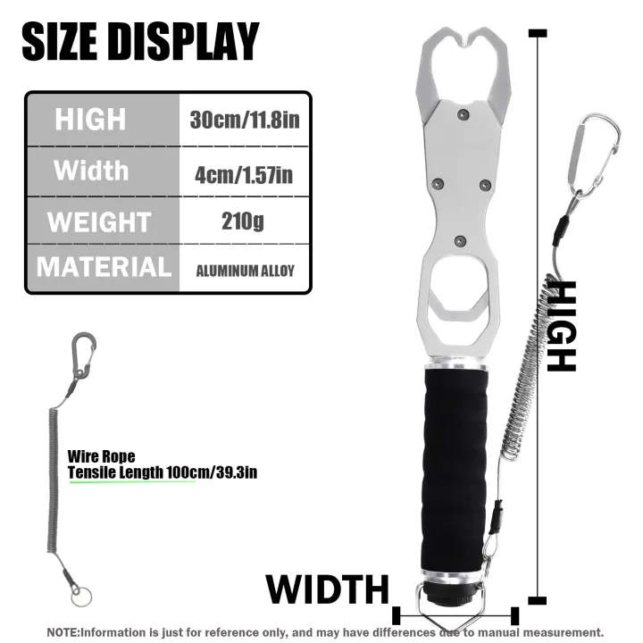 SAMOLLA%20Aluminum%20Alloy%20New%20Fishing%20Grip%20Pliers%20Accessories%2018kg%20Spring%20scale%20360%20%C2%B0%20rotation%20Adjustable%20Grabber%20Tool%20Seawater%20-%20Image%202