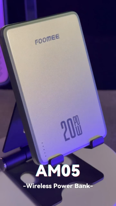 FOOMEE AM05 5000mAh Ultra-Thin Magnetic Wireless Power Bank