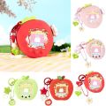Silicone Protective Cover with Panel Paper Pendant Knob Cover Decorative Cover Red Pink Strawberry for Tamagotchi Paradise Uni. 