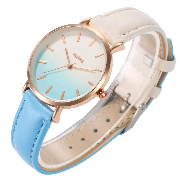 New%20Fashion%20Pointer%20Watch%20Gradient%20Leather%20Wristband%20Watch%20Quartz%20For%20Women%20Casual%20And%20Versatile%20Exquisite%20Cute%20Compact%20Watch%20-%20Image%202