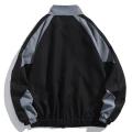 Reflective Striped Men's Jacket 2026 Hip Hop Streetwear Coats Zipper Up Jacket Windbreaker Harajuku Thin Coats Sports Black Blue.