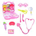 Kids Doctor Play Set with Portable Suitcase 15PCS Pretend Play Medical Kit for Toddlers Educational Toy Doctor Toy Playset Doctor Tools for Role Play Fun Including Stethoscope and Syringe Creative Learning Doctor Kit Doctor Set for Boys and Girls. 