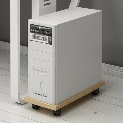 Moving Under Desk Computer CPU Stand Cart CPU Holder with 4 Caster ...