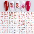 12 Pcs Nail Art Stickers Cute Animals Squirrel Cat Snowflake Nail Art Water Decals Transfer Nail Supplies for Decorations. 
