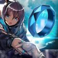 Anime Game Arknights Rings Amiya Blue Rhombus Stainless Steel Unisex Ring Jewelry Props Accessories . 