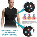 Men's Slimming Vest Ionic Compression Shirt Ice-Silk Cooling Body Shaper Tank Top Tummy Control Quick-Dry Fitness Shirts. 