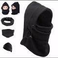 Balaclava Winter Hooded,Thermal Fleece Cap Hat Hood Ski Bike Wind Stopper Mask Monkey Cap Polyester soft Bike Motorcycle full Face Mask Cover Protection Cycling Sports Biker Face Mask Winter Cap and hoddie for men Touring in Snow weather. 