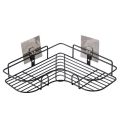 Bathroom Kitchen Tripod Adhesive Corner Shower Caddy Wall Hanging Bath Organizer Shelf Storage Rack Wash Cradle. 