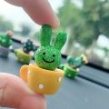 1 Set of 4, Resin Succulent Cactus Mini Green Plant Car Office Home Living Room Crafts Home Decoration Accessories Fairy Garden. 