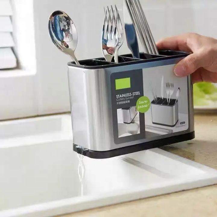 Multi-purpose%20Kitchen%20Stainless%20Steel%20Spoon%20Fork%20Knife%20Holder%20Stainless%20Steel%20Cutlery%20Organizer%20Utensil%20Holder%20chopstick%20holder%20-%20Image%202