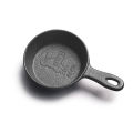 1PCS 8.5CM Cast Iron Skillet Non-stick Mini Egg Frying Pan for Kitchen Cookware. 