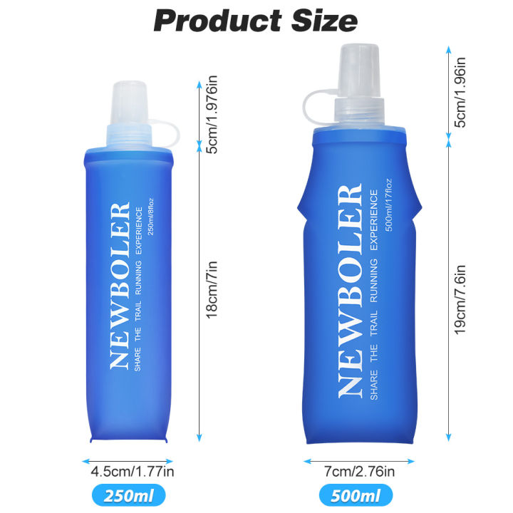 NEWBOLER%20150ml%20250ml%20500ml%20Water%20Bottle%20TPU%20Folding%20Soft%20Flask%20Outdoor%20Sport%20Water%20Bag%20Collapsible%20Water%20Bottle%20Running%20Camping%20-%20Image%203