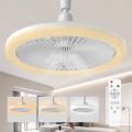 Modern Ceiling Fan Light Bedroom Invisible Ceiling Fan Light Fan Integrated Light Indoor Decoration Lighting Air Supply. 