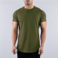 Cotton Gym T-shirt Men Summer Fitness Clothing O-Neck Short Sleeve T shirt Slim Fit Tshirt Bodybuilding Workout Tees Tops.