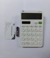 2 Year Warranty Petra 12-Digit Desktop Calculator with Dual Power Solar & Battery and LCD Display Medium Size White, Black,Pink & Blue Colour.