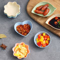 6PCS Wheat Straw Seasoning Dish Household Kitchen Creative Dipping Snack Dish Plastic Small Plate Tableware. 