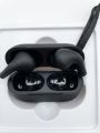TWS Air Pro Matte Black Wireless Earbuds - ANC Noise Reduction Bluetooth Headphones. 