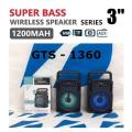 GTS 1360 Wireless Bluetooth Rechargeable Speaker EXTRA BASS Bluetooth speaker Portable Speaker smart speaker. 