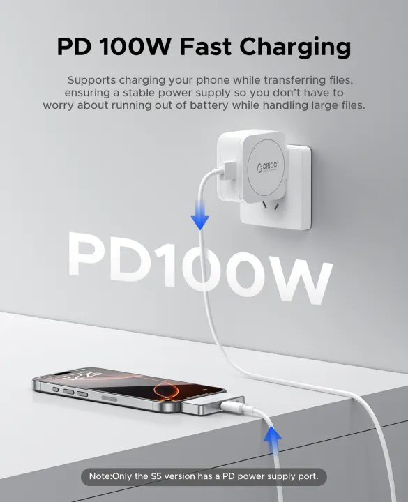 ORICO%20S5%20FlashPod%20256GB%20MINI%20Portable%20SSD%20ProRes%20with%20Direct%20Plug%20&%20PD%20100W%20Fast%20Charging%20for%20Dashcam%20Mobile%20Mac%20PC%20iPhone%2016/15%20-%20Image%203