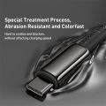 Baseus 100W Type C Cable For iPhone 15 USB C PD Fast Charging Charger Wire Cord For Macbook Type C USB C Cable.