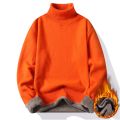 Autumn Winter Men's Turtleneck Sweater Men's Knitting Pullovers Rollneck Knitted Sweater Warm Men Jumper Slim Fit Casual Sweater.