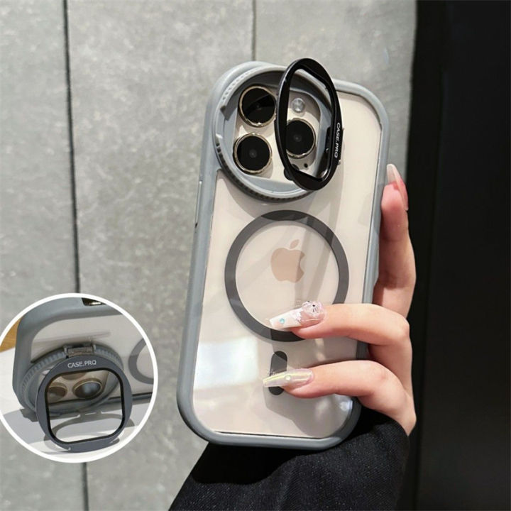 Glass%20Camera%20Protection%20Stand%20Holder%20Case%20For%20iPhone%2016%2015%2014%20Plus%2012%2013%2011%20Pro%20Max%20Magsafe%20Magnetic%20Wireless%20Charge%20Back%20Cover%20-%20Image%203