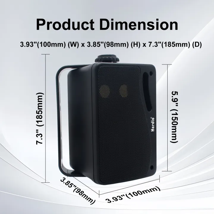 Herdio%203.5%E2%80%98%E2%80%99%20Outdoor%20Speakers%20Passive%20Wired%20Waterproof%20200W%203%20Way%20Premium%20Mountable%20Wall%20Mount%20Speakers%20With%20Superior%20Sound%202PCS%20-%20Image%203