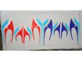 tanki tapay sticker 1998 modal Honda 125 complete set. 