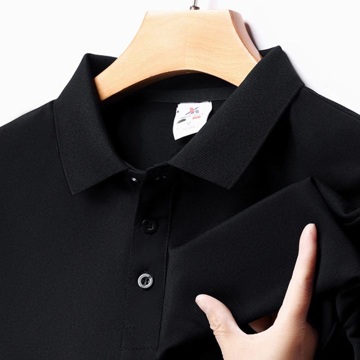 Men's%20Fashion%20Solid%20Short%20Sleeved%20Polo%20Shirt%20Summer%20Breathable%20Comfortable%20Top%20-%20Image%204